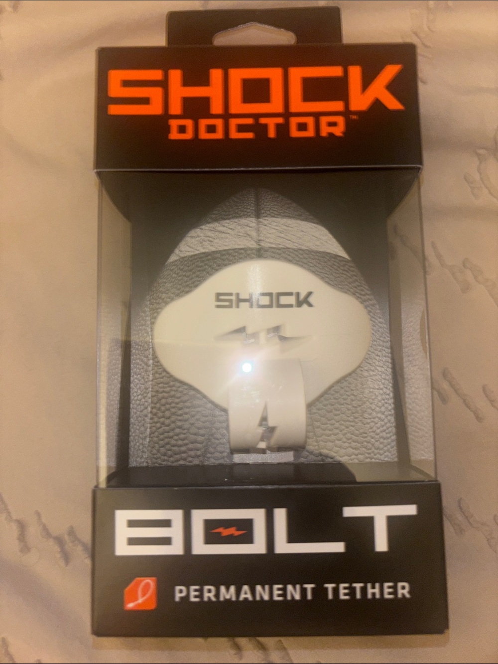 Shock Doctor Bolt Permanent Tether - White